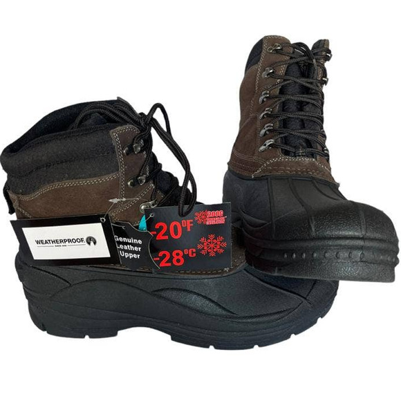 💎✨NEW✨💎 WEATHERPROOF AIRY Dark Brown Men's boots - Picture 5 of 9